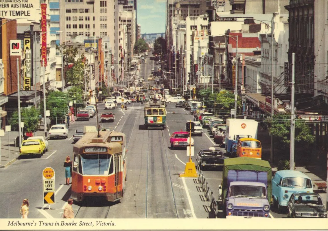 Historic shot of melbourne city