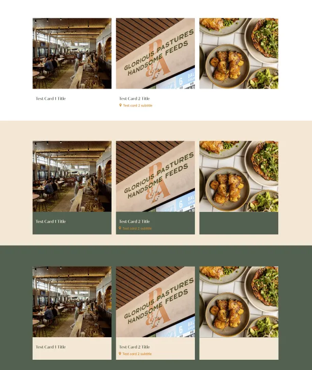 Collage of a restaurant interior and dishes, featuring wooden decor and vibrant food plates.