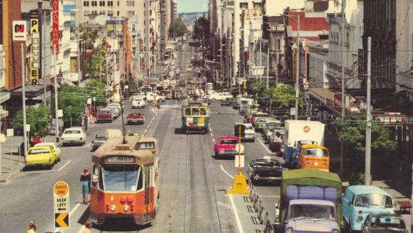 Historic shot of melbourne city